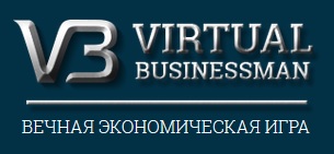 Виртуальный бизнесмен логотип